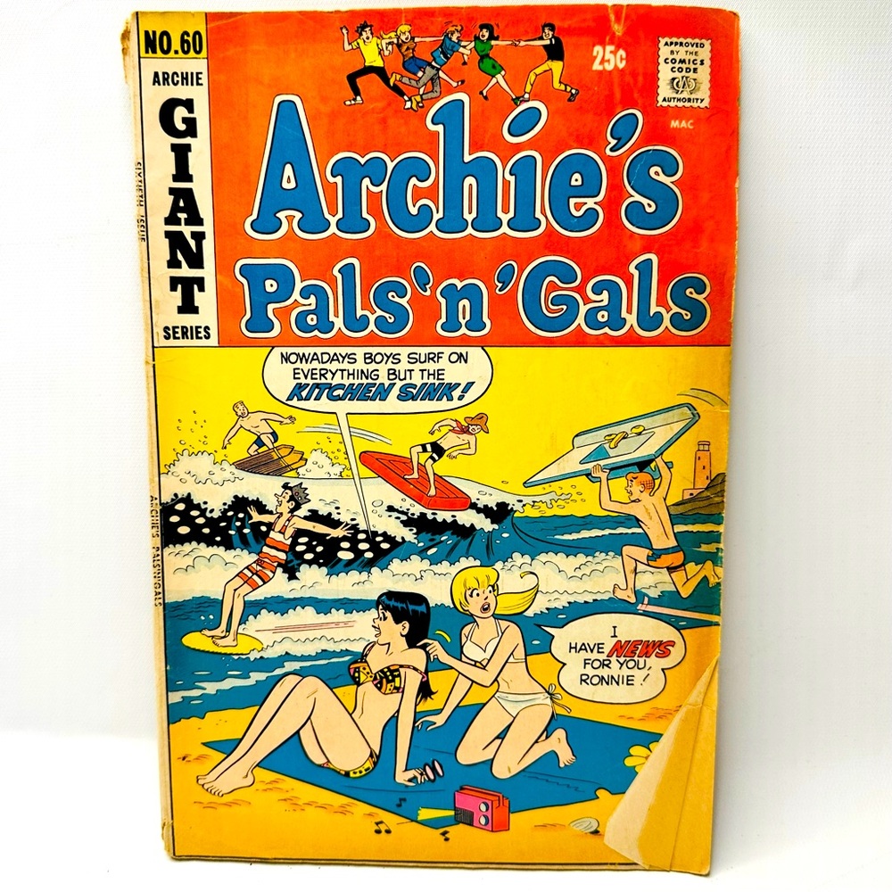 Archie’s Pals & Gals Betty Veronica Archie Giant Series No.60 Oct. 70’
